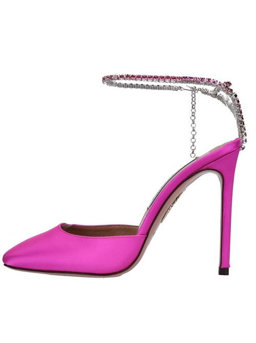 Décolleté slingback in raso AQUAZZURA | ICEHIGP0-SAT-EXO SATINORCHIDEA